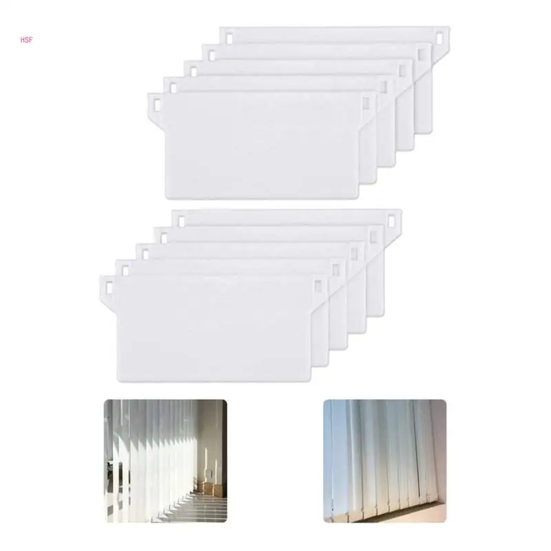 Plastic Base Plate 127mm Set of 10 Portable Vertical Blind Bottom Weights Slats for Vertical Blind Fittings Roller