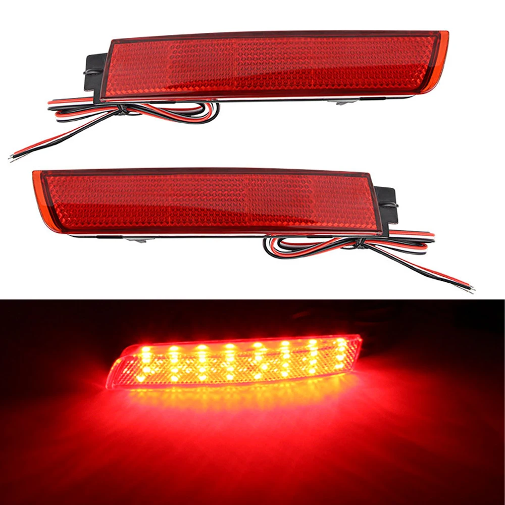 2 قطعة المصد الخلفي عاكس LED أضواء لإنفينيتي FX35 / FX37 / FX50 جوك مورانو كويست سنترا 2009-2014 265605C000 265655C000