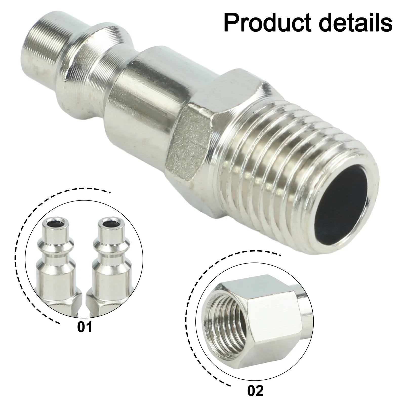 

Подходит для компрессоров, быстросъемные соединители для воздушных шлангов, соединители для пневматических инструментов высокого давления, 15 штекерных разъемов, набор из 20 предметов