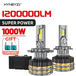 HYNBYZJ 1000W 1200000LM H7 H4 H11 LED Headlight Canbus H1 H3 H8 H9 9005 HB3 9006 HB4 9012 HIR2 Turbo Lamp 9007 9008 Car Light