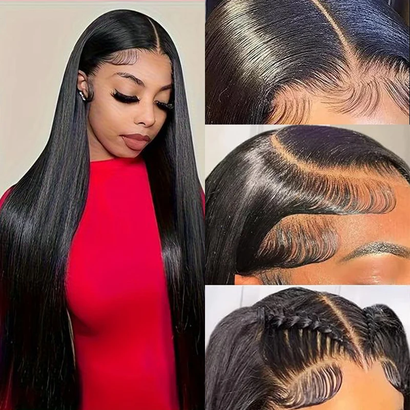 34 36 Inch 200 Density 13X6 Lace Frontal Wig Straight Lace Front Wigs 100% Human Hair 13X4 Lace Front Human Hair Wig For Women