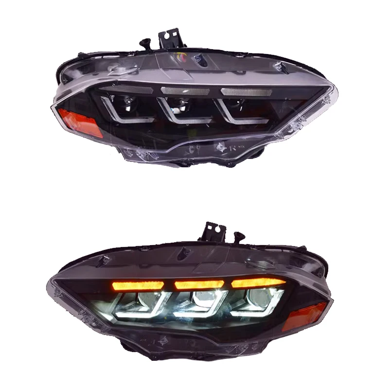 

Для Ford Mustang 2018-2022: Обновленные светодиодные фары, прочные блоки фар в сборе, аксессуары для автомобиля