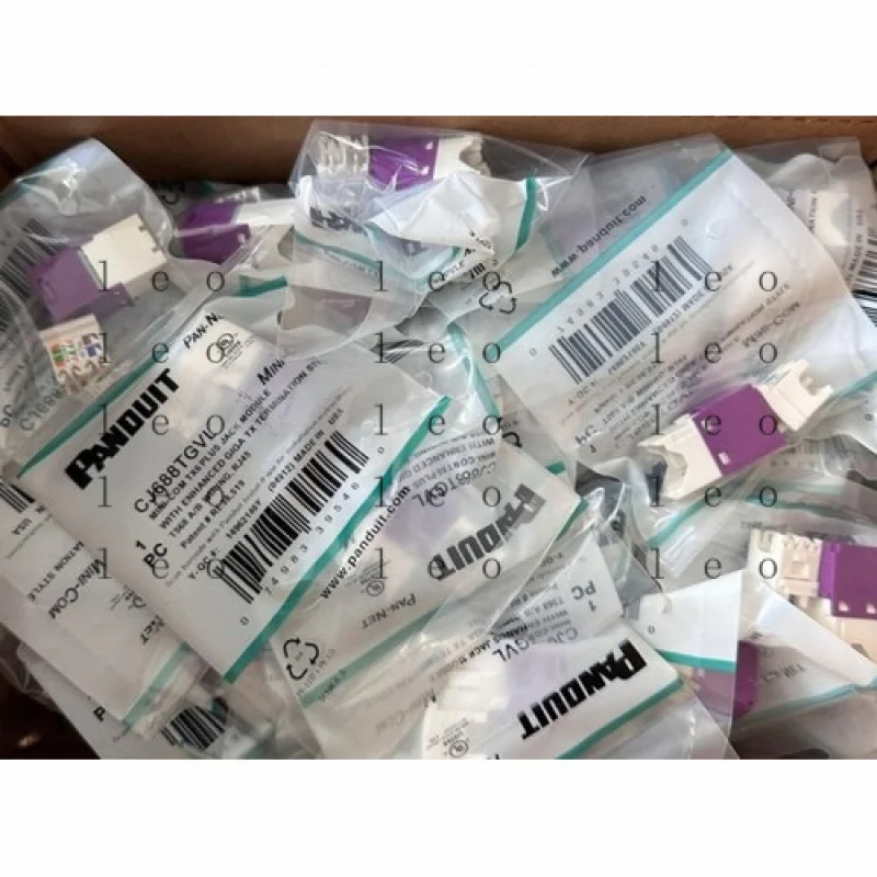 QW  50pcs Cat6 MiniCom UTP RJ45 Network Jack Module For Panduit CJ688TGVL Giga TX