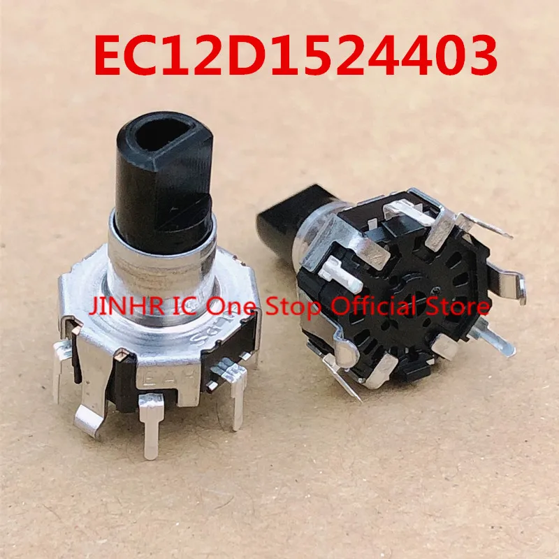 New 5PCS EC12D1524403, Rotary encoder, length 17.5mm, Positioning torque 5±3mN･m, Switching force 3N, Switch Stroke 0.5mm