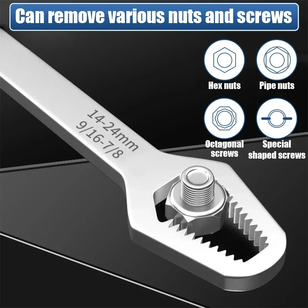 Universal Torx Wrench 3-17/8-22mm Auto-aperto Ajustável Board Double-head Torx Spanner Ferramentas Manuais Multi-purpose para Fábrica