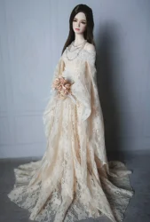 1/6 1/4 1/3 scale BJD clothes Nightdress Palace style Princess dress for BJD/SD YOSD MSD SD13 big girl doll accessories C0650