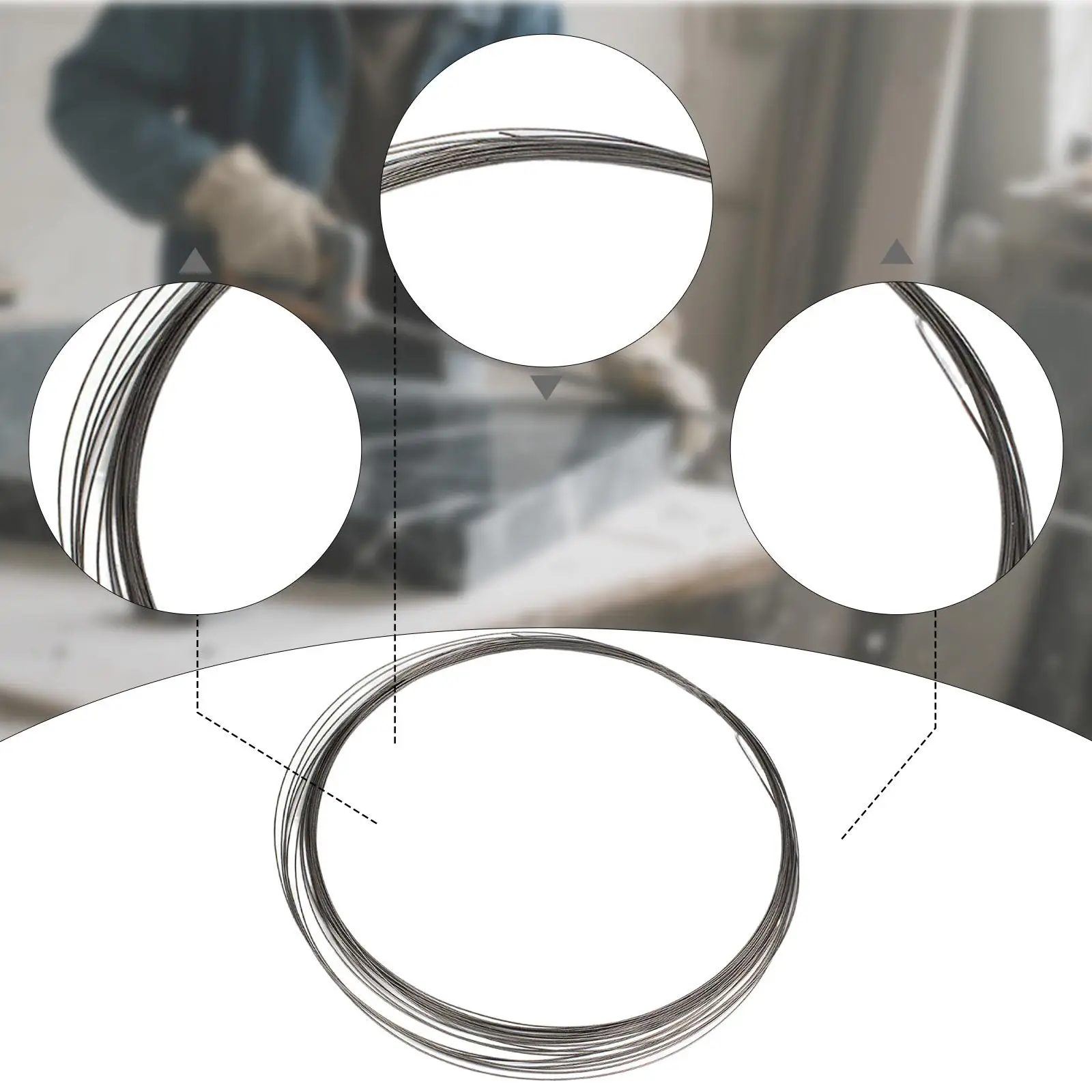 Superfine Emery Sands Wire ,Multifunction, Length 3 Meters, Minimal Loss