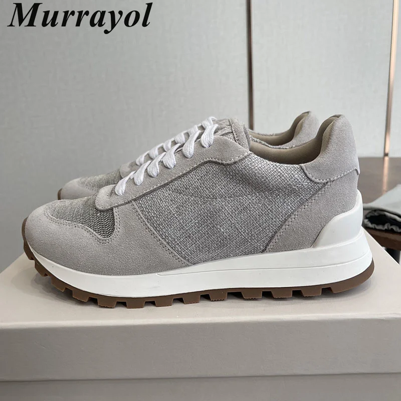 

Женские модные кроссовки на плоской подошве с цветными вставками, на шнуровке, с бусинами, с круглым носком, весенне-осенние, повседневные, универсальные, для бега