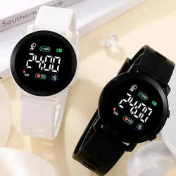 2023 Mode Paar Horloges Led Digitaal Horloge Voor Mannen Vrouwen Sport Fitness Leger Militaire Siliconen Horloge Elektronische Klok Hombre