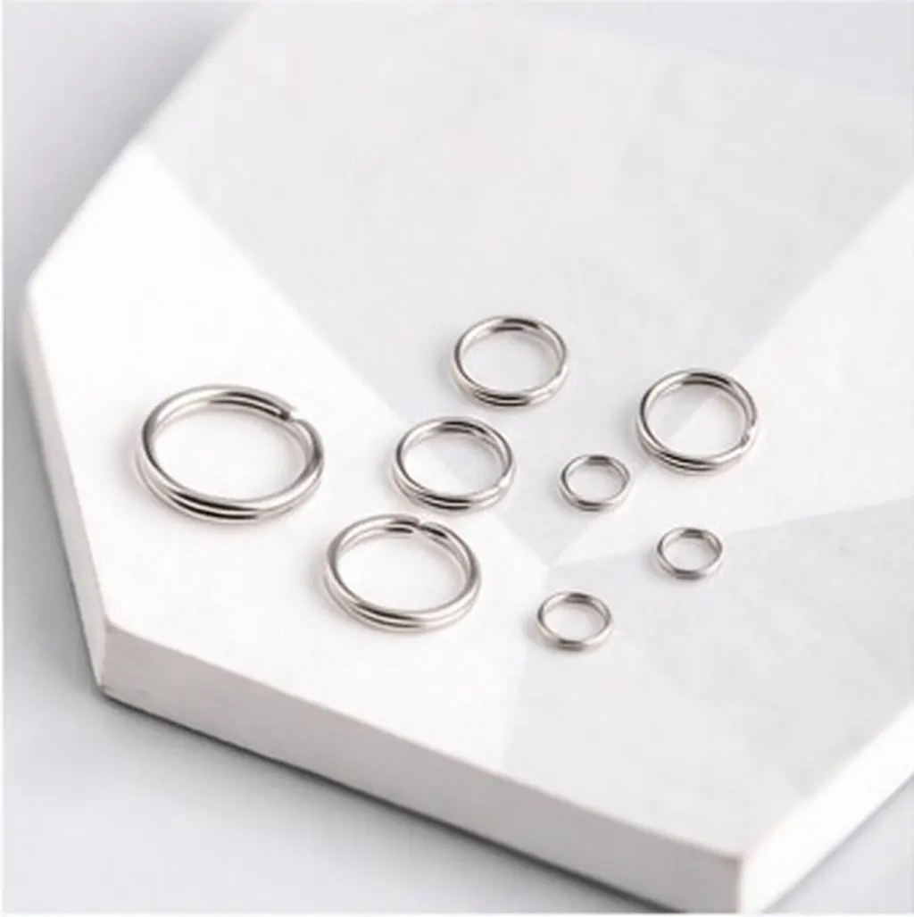 4-10mm Iron Circle Rings Heavy Duty Double Circle Closed Ring Buckles Rust Resistant DIY Accessories Double-Circle Rings