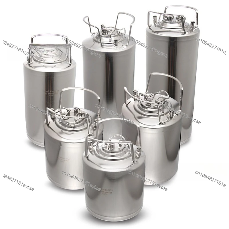 304 Stainless Steel  Keg Homebrew Fermentation Growler for Beer Syrup Craft Brewing