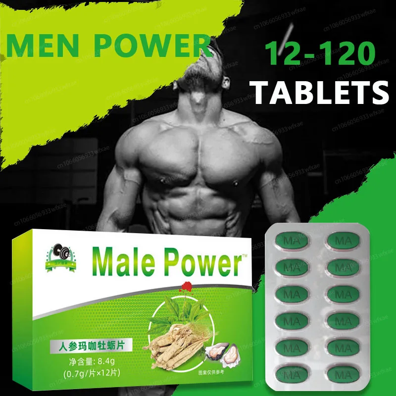 

12-120Tablets Male Power Ginseng Oyster Men Health Natural Energizer