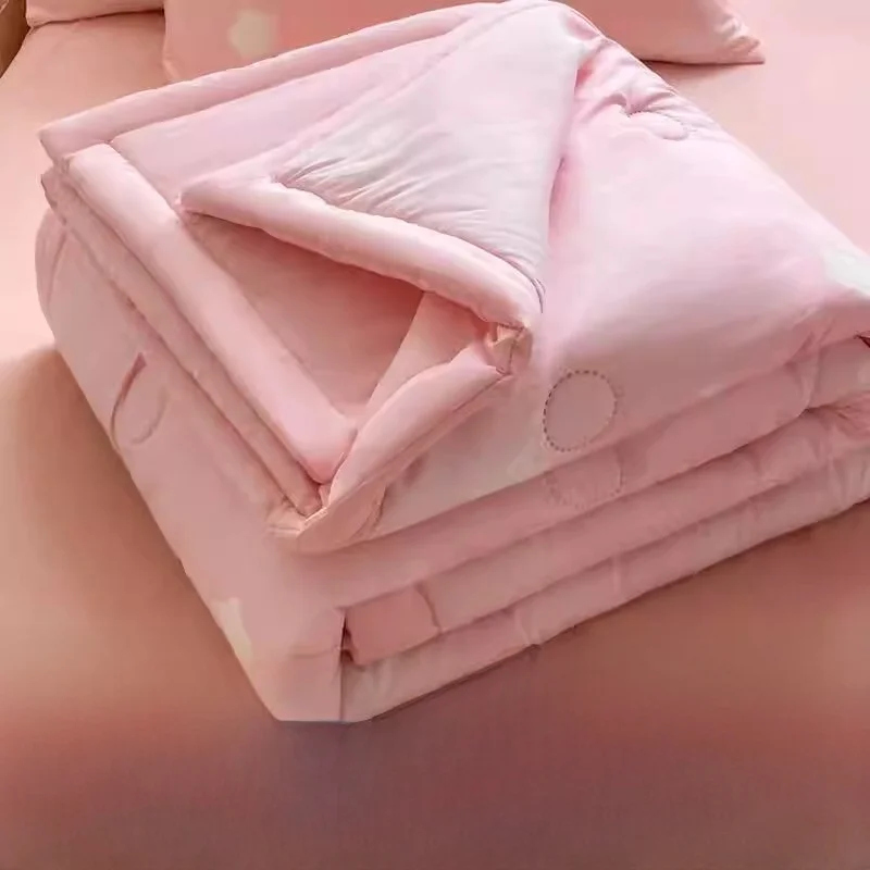 

Washable Spring Air Conditioning Quilt Non-Cotton Cotton Four Seasons 2026 New Model Single Person Polyester Fiber Quilt