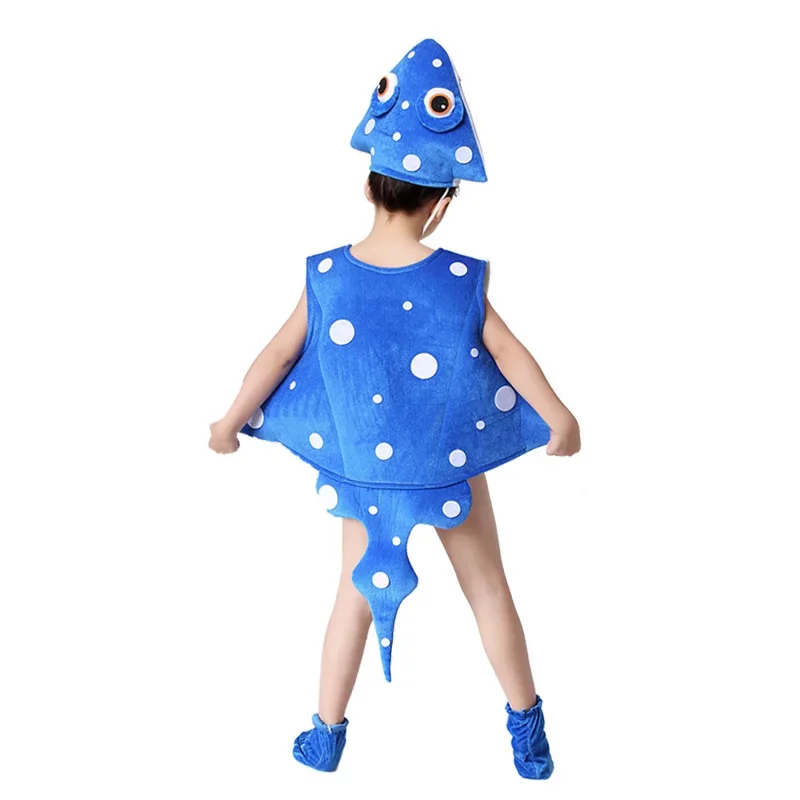 Devil Fish Lobster Crab Cosplay Costume Adult Children Marine Life Role Playing Performance Costume Set Hat Clothing Shoes Anime