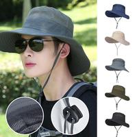 Summer Breathable Mesh Sun Protection Visor Anti UV Unisex Neck Men Hat Wide Bucket Fisherman Hat Outdoor With Brim Cap Cov L8K4