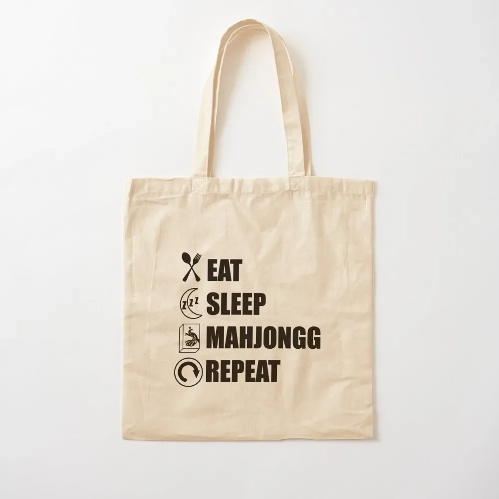 Eat Sleep Mahjongg Repeat Tote Bag Cloth bag Shopper shopper bag women