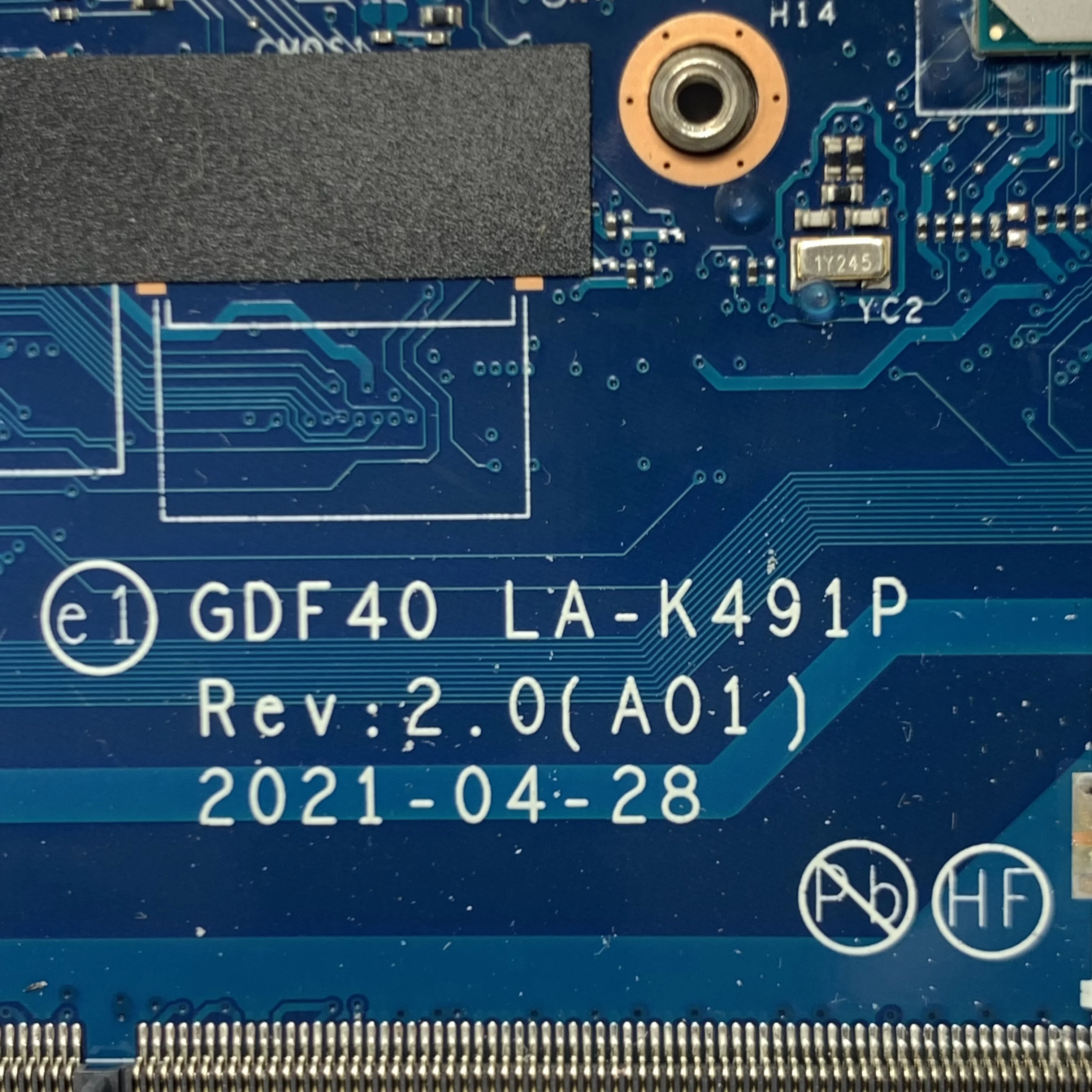 

0HC01N HC01N CN-0HC01N GDF40 LA-K491P Mainboard For DELL Latitude 5420 Laptop Motherboard With SRK01 I7-1165G7 CPU 100%Tested OK