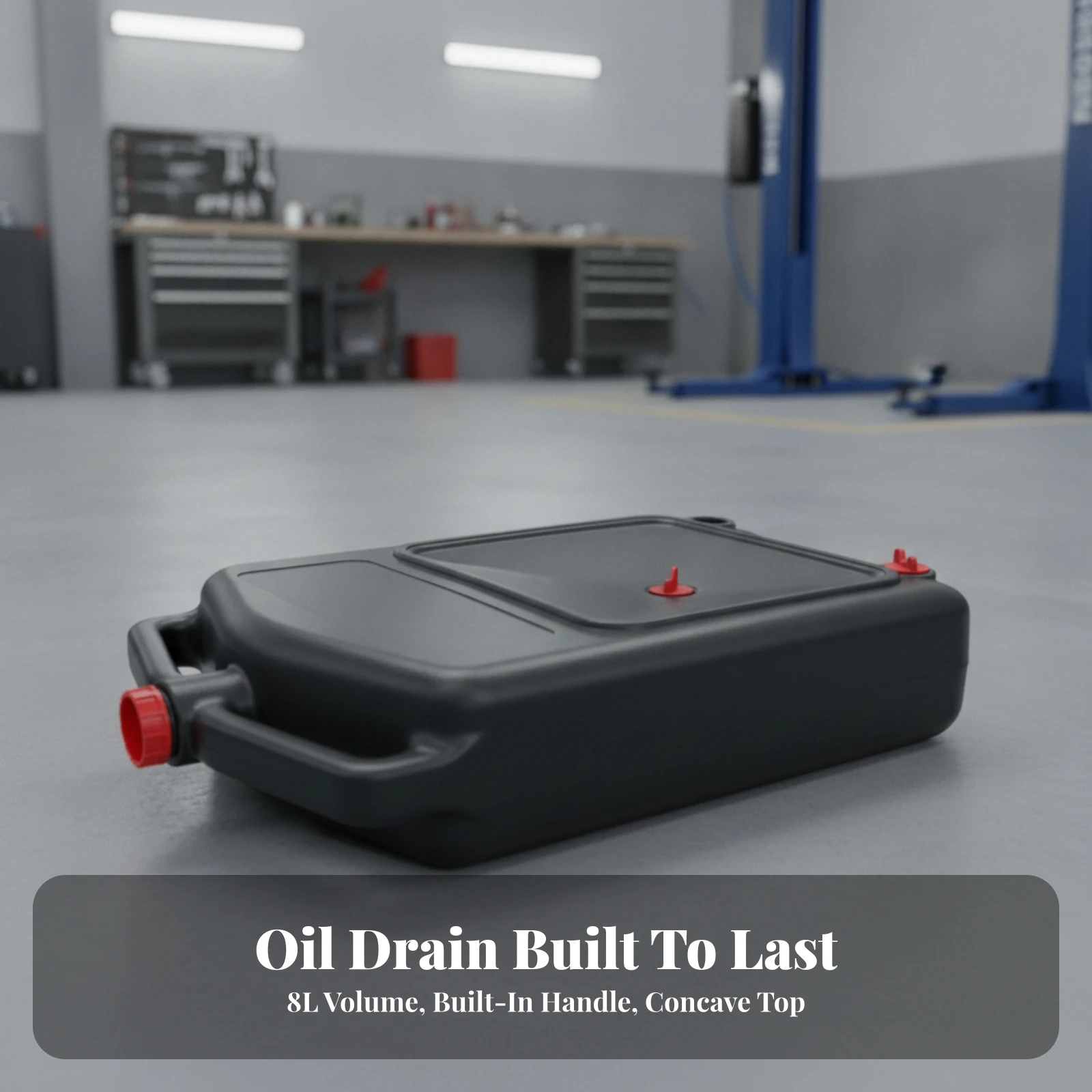 Oil Drain Pan Robust Oil Drain Pan with Spout Compact Lightweight for DIY Car Owners, Garage, Workshop
