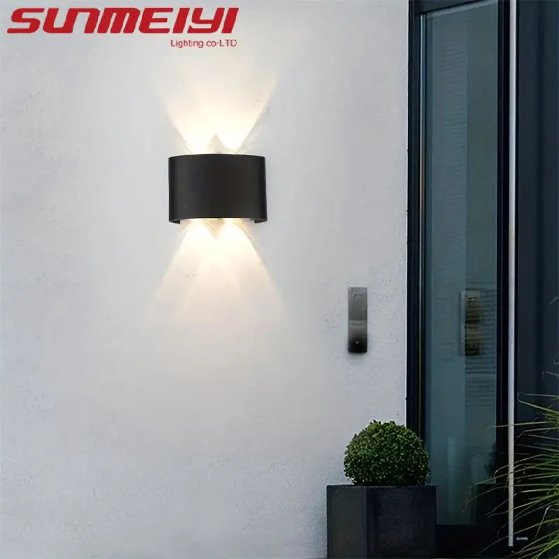 

IP65 Waterproof 6W 8W 10W 12W indoor outdoor Wall Lamp modern Aluminum Surface Mounted Cube Led Garden Porch Light AC110V-/220V