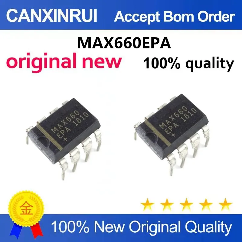 

New original MAX660CPA MAX660EPA direct plug-in DIP8 MAX660 switching regulator chip