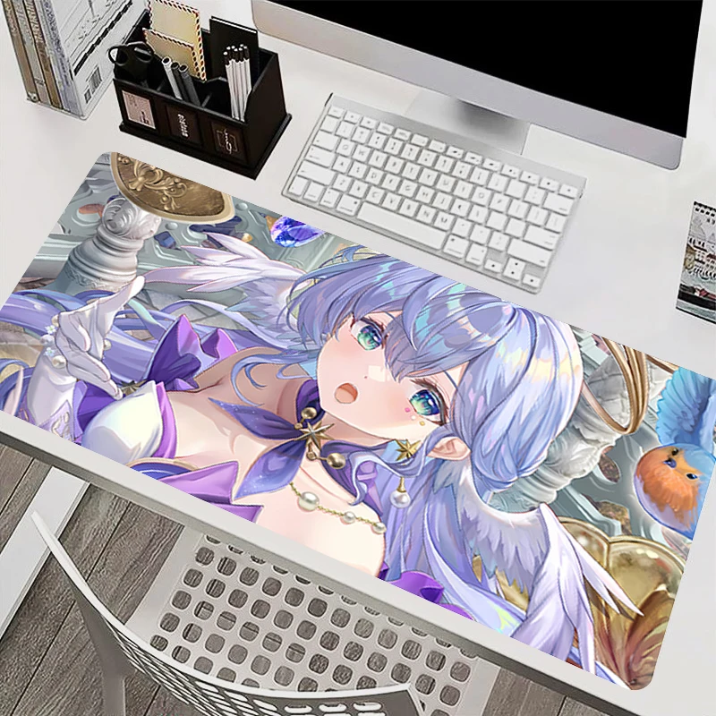 Gaming Mouse Pad Large PC Computer Desk Mat H-honkai Star Rail Robin kawaii Anime Mousepad Keyboard Gamer Accessories Table Pad