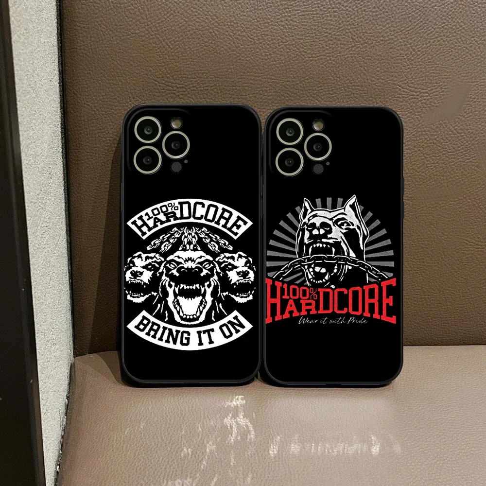 Dla IPhone 15 Pro Bone Gabber 100 Hardcore Dog etui na telefon IPhone 15 14 13 12 Pro XR XS MAX etui na Iphone czarne