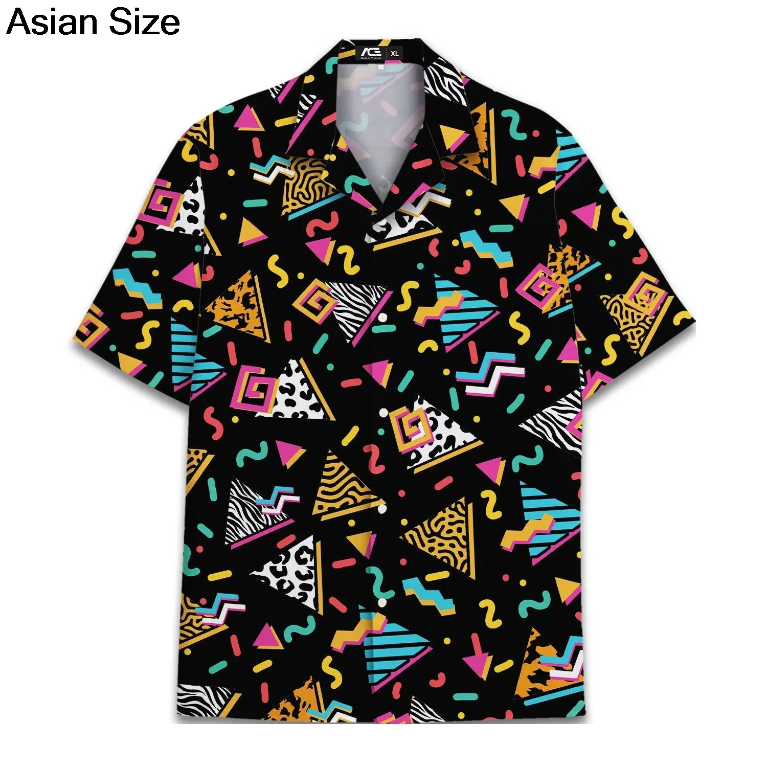 レトロ80年代ポップアートハワイアンシャツ2025ネオンカセットスケートボードヘッドホンシャツ、ヴィンテージ90年代パーティーボタンアップサマーユニセックスシャツ
