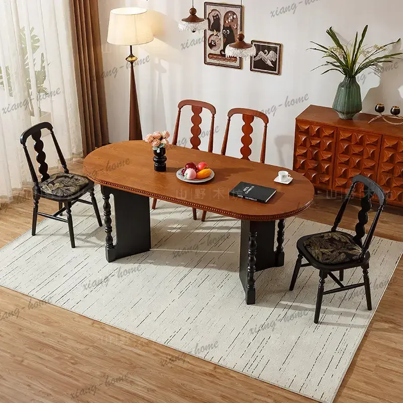 Regale Ergonomic Dining Table Funky Aesthetic Compact Luxury Salon Dining Table Unique Designer Mesas