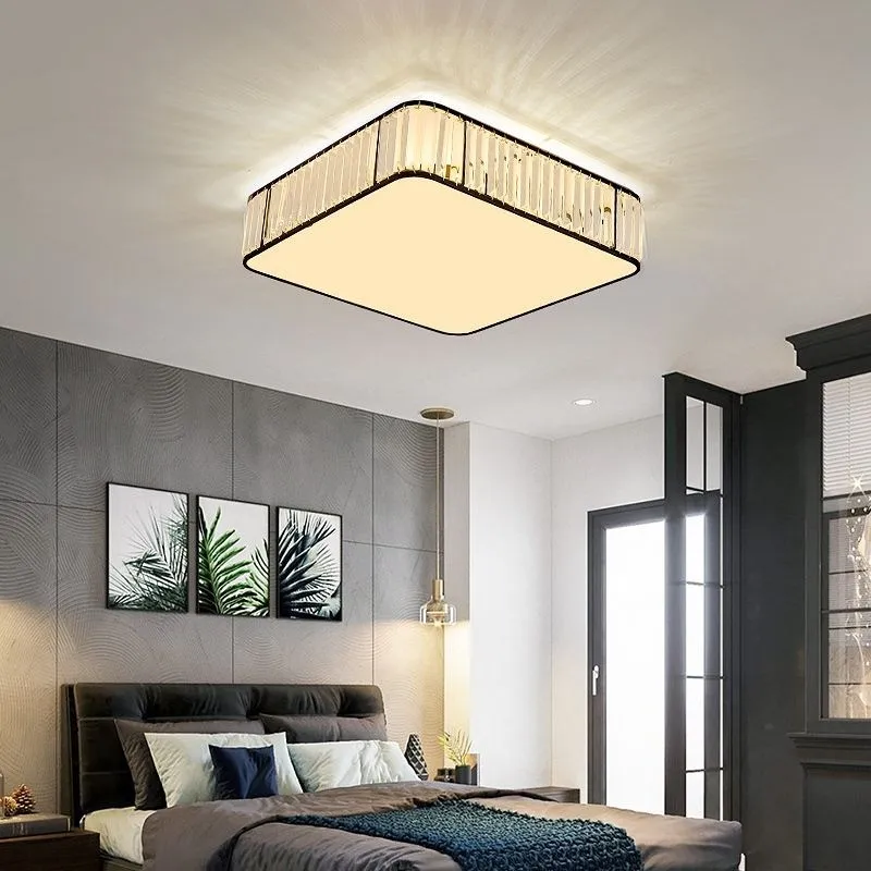 Round Home office led Crystal ceiling fixtures lighting study led Circular ceiling light for parlor ceiling Lamp surface light image 2