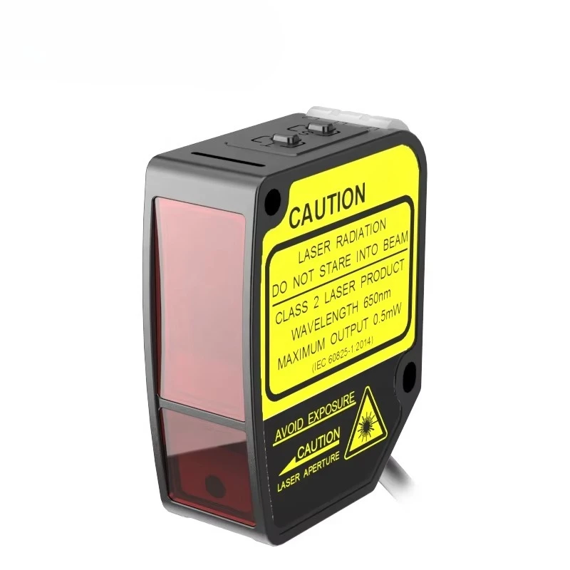 Пластиковый лазерный датчик дальности IP67 с OLED-дисплеем CE