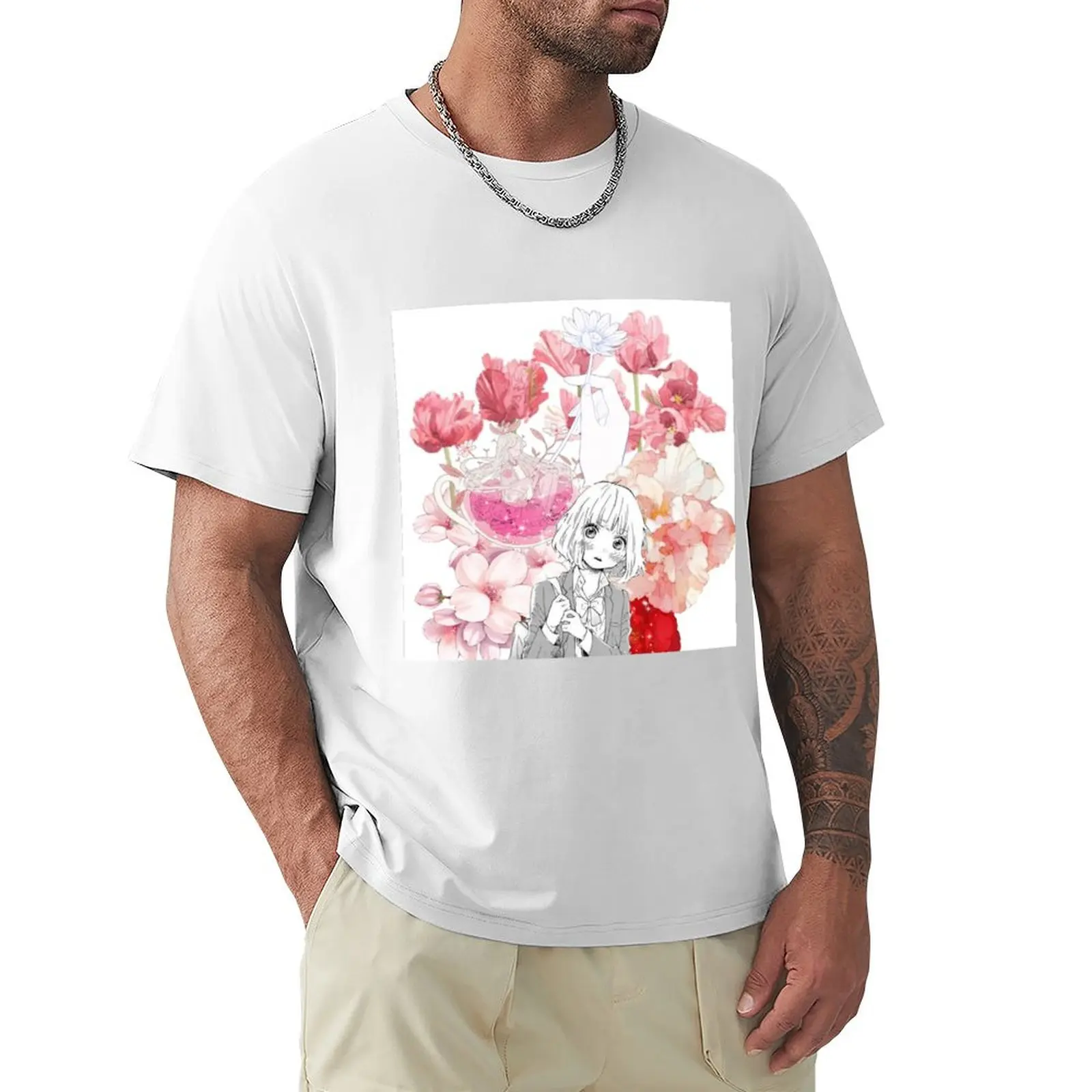 Flourish collage T-Shirt plus sizes summer tops aesthetic clothes tops sweat shirts, men