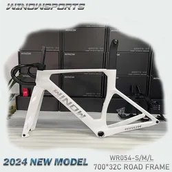 2024 WR054 New Model 32C Aero Carbon Disc Brake Road Bicycle Frame Bike Framest T47 with UDH Hanger Fit For Mechanical&Di2