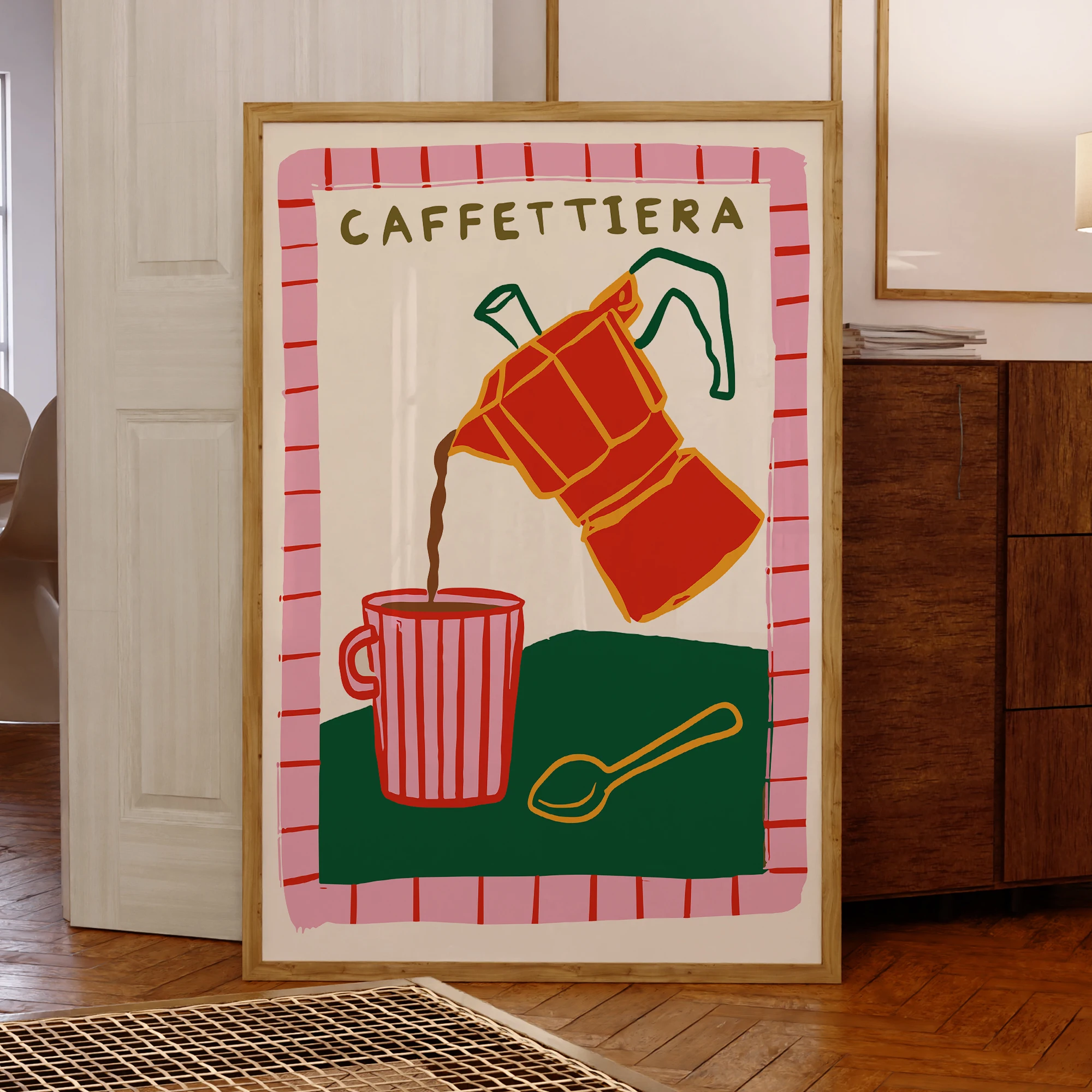 Retro-Kunstdrucke für Kaffeeliebhaber, Espresso-Wandkunst, Leinwandgemälde, Poster, Bild für Wohnzimmer, Schlafzimmer, Esszimmer, Heimdekoration, Geschenk