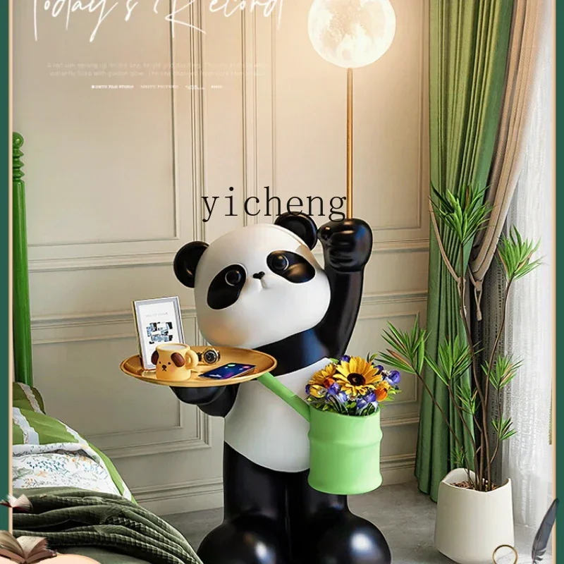 U5.13  giant panda bedside table floor children's room bedroom home decoration living room ornament