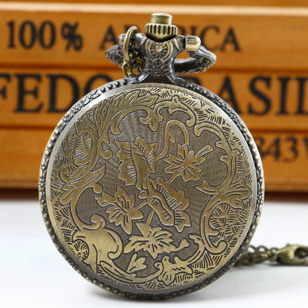 Unisex Quartz Pocket Watch Pingente, Retro, Clássico, Punk, Cool Style, Colar