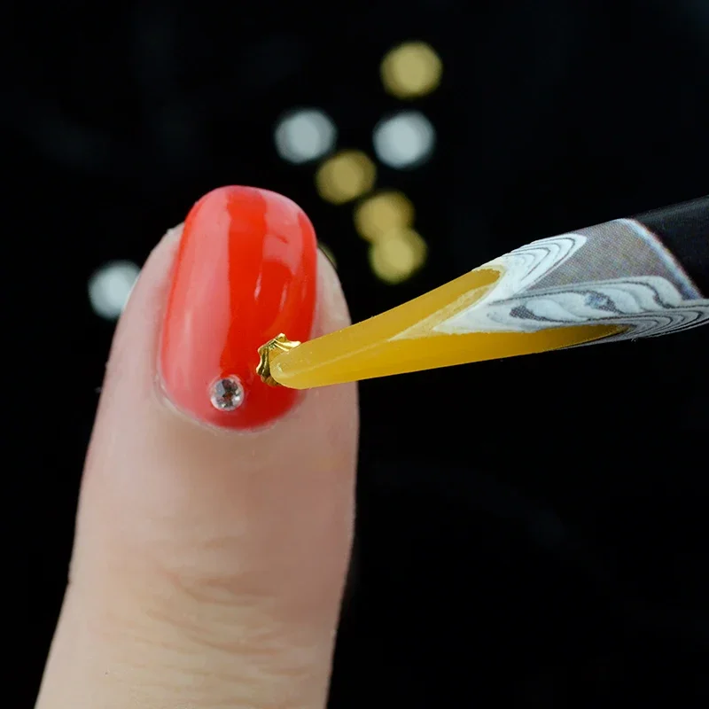 3pcs Brand Wax Pencil Nail Art Rhinestones Gems Picking Tools Nail Art Tools Dotting Tool Nail Crystal