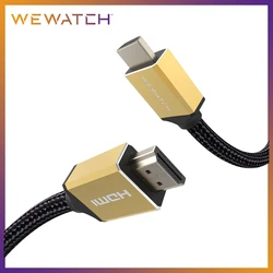 WEWATCH HC021/HC051/HC101 HDMI 2.0 Cable 2M/5M/10M 18Gbps 4K@60Hz for Projector TV Box Ultra High Speed 1080P HDR HDMI cable