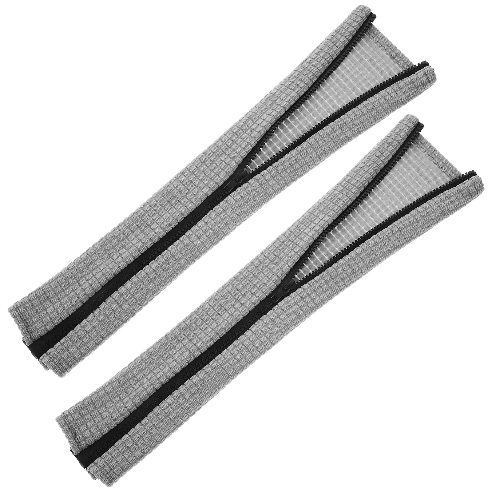2Pcs Armrest Cover for Office Chair Elastic Cushioned Arm Sleeve Covers Universal Fit Waterproof Polyester Material Easy Zipper