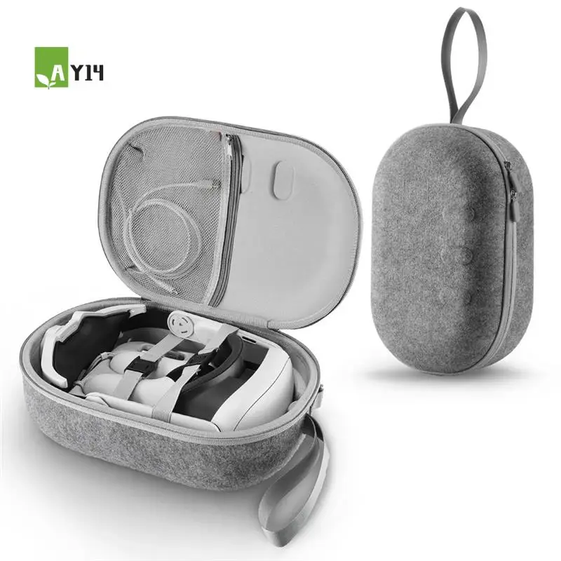 

AY14 -EVA Hard Carrying Case For Meta Quest 3 Shockproof Case Bag Anti-Scratch Protective Case With Shoulder Strap