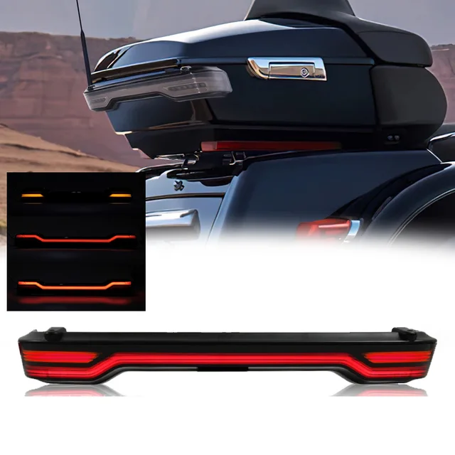 Motocyklowy zestaw turystyczny LED Światło tylne hamulca Kierunkowskaz Lampka turystyczna do Harley Road Glide Electra Tri Glide Ultra Limited 14-21
