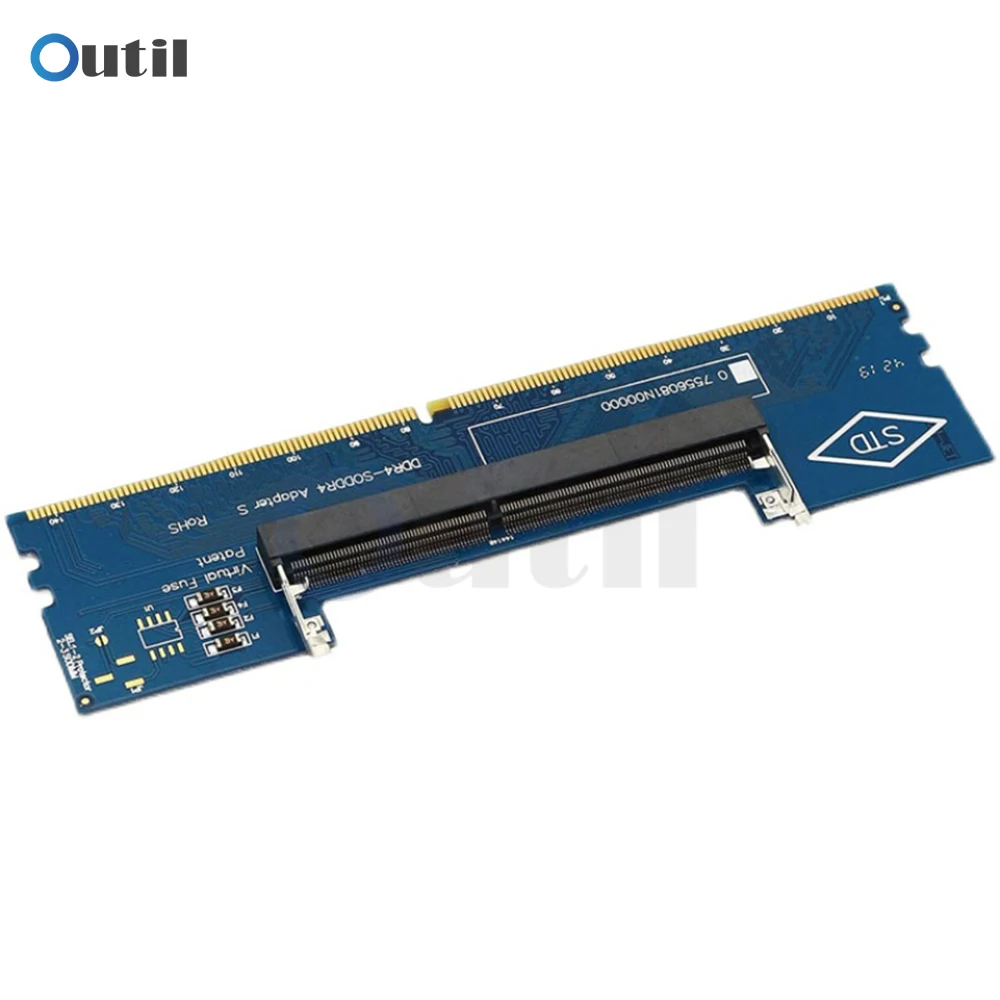 1 PCS แล็ปท็อปเดสก์ท็อปการ์ดอะแดปเตอร์หน่วยความจำ SO-DIMM ไปยัง PC DIMM การ์ด DDR3 DDR4 DDR5 หน่วยความจำ RAM CONNECTOR ADAPTER