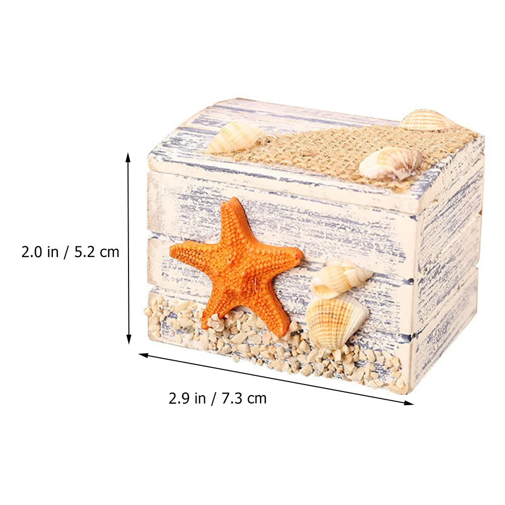 

2Pcs Wooden Storage Boxes Mediterranean Style Vintage Candy Jewelry Gift Desktop Organizer Box Wood Box Wooden Desktop Organizer