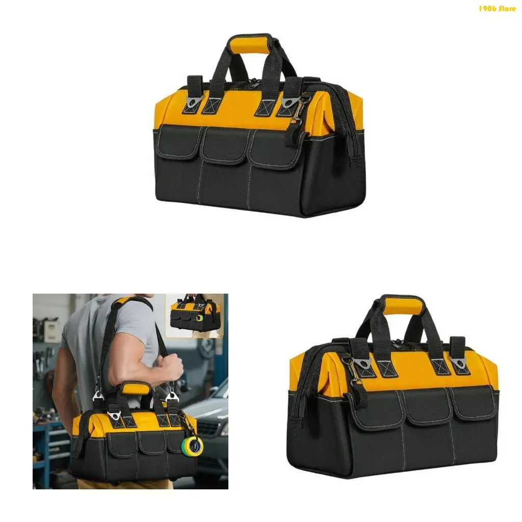 

U1JB Сумка для садового инструмента, садовое хранение с карманами, сумки для хранения инструментов, большая сумка-органайзер для