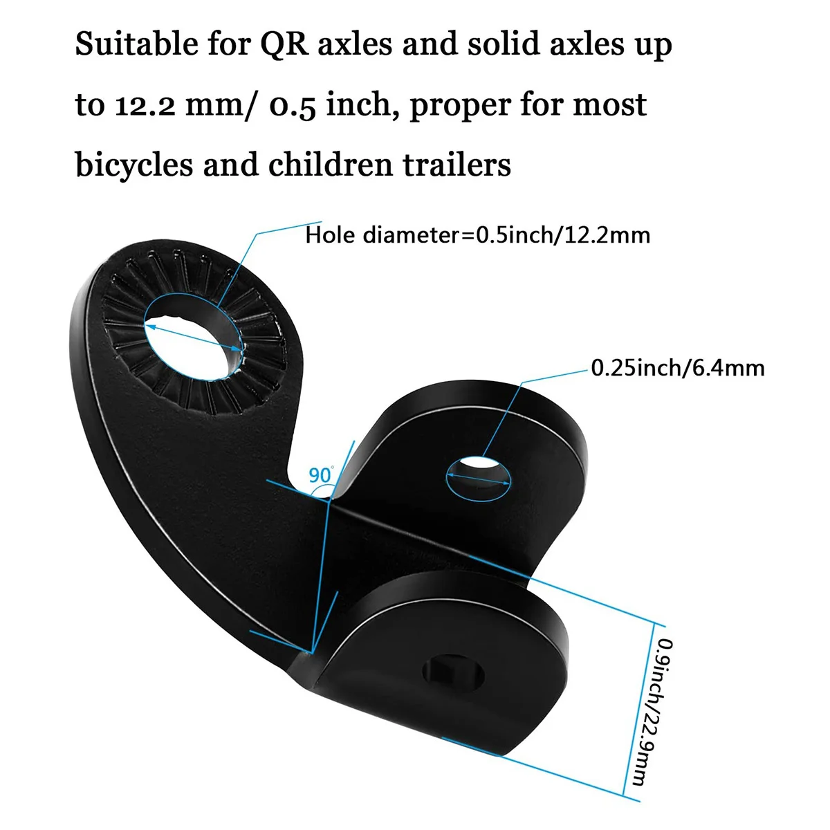 2 個の自転車トレーラーヒッチカプラー鉄素材耐久性のあるトラクションアダプター交換用自転車アクセサリートラクションアダプター