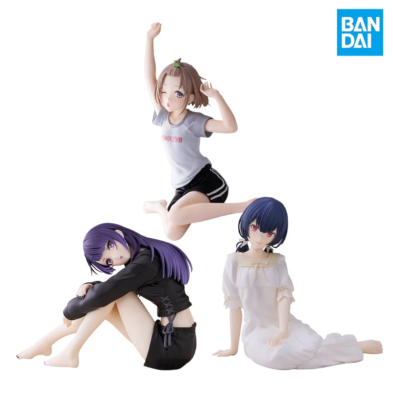 Bandai genuino THE IDOLM @ STER colores brillantes Tanaka Mamimi Morino Rinze Serizawa Asahi Anime Sexy figura de acción de chica linda