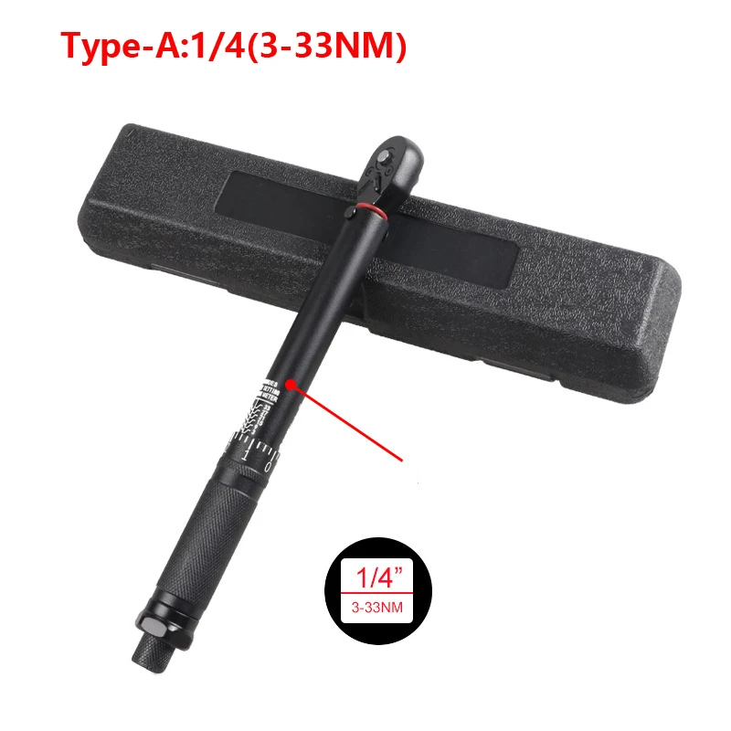 1/2\'\' 3/8\'\' 1/4\'\' Torque Wrench Square Drive Preset Bicycle Torques  Key High Precision Car Bike Automotive Repair Hand Tools