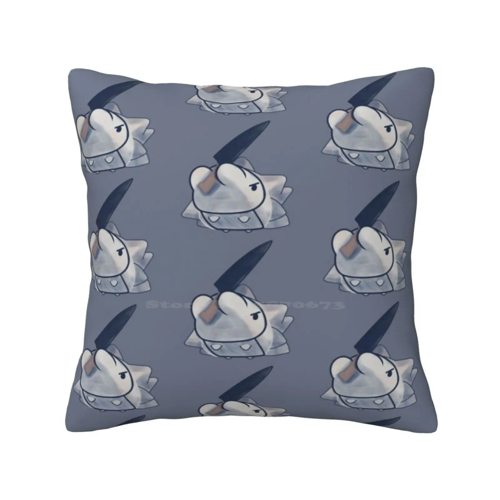 Snom With A Knife Army ( Patterned ) Pillowslip Pillowcase Angry Angy Snom Bug Knife Icy