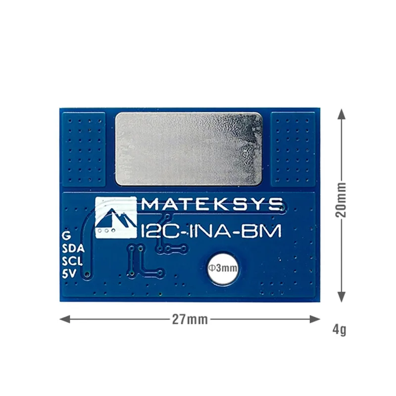 MATEKSYS Ultra-Precise I2C Power Monitor I2C-INA-BM