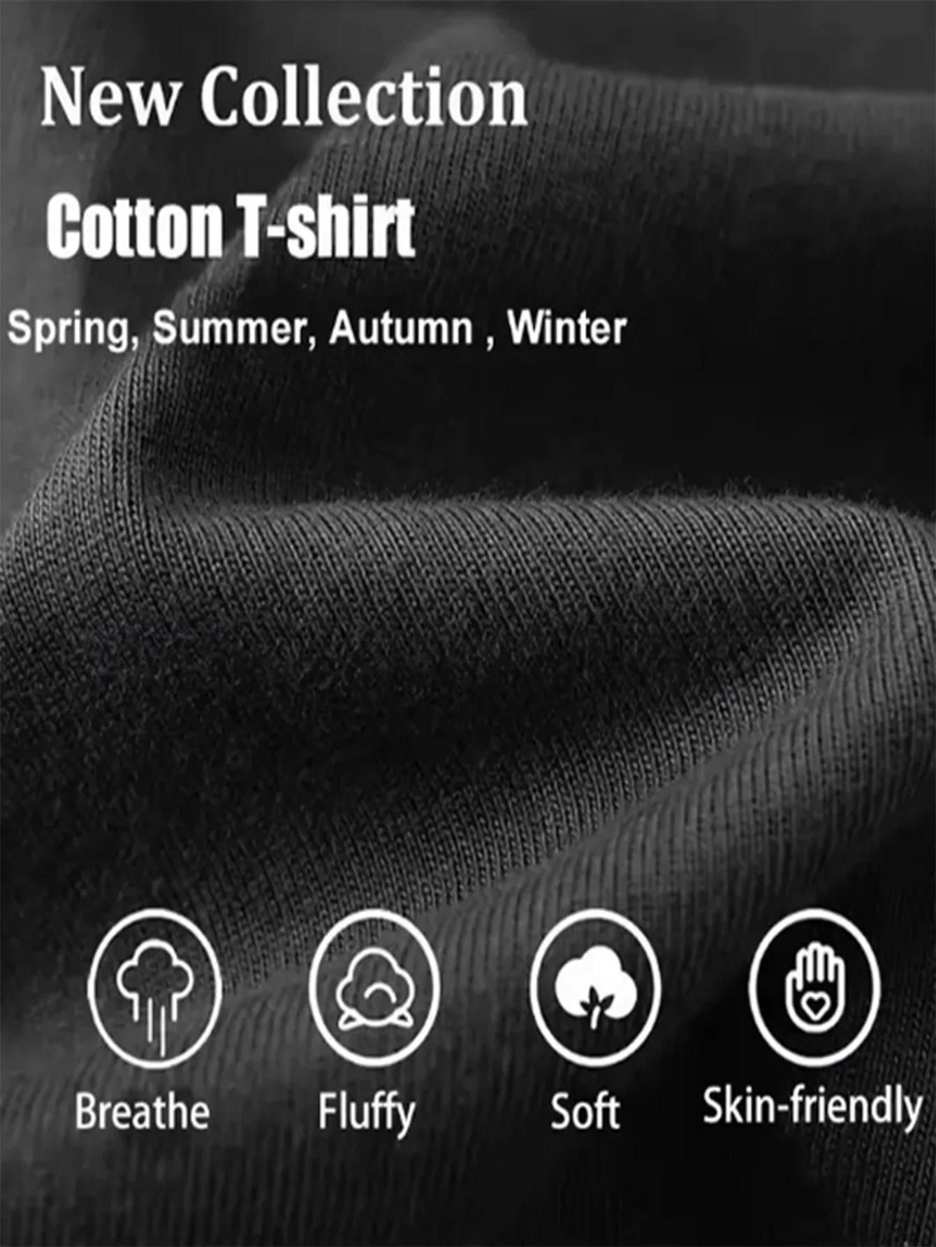 Camiseta de cuello redondo 100% de algodón para niñas cortas, camiseta de talla grande perfectamente crevada, ropa de calle informal para mujer, camiseta de manga corta a la moda