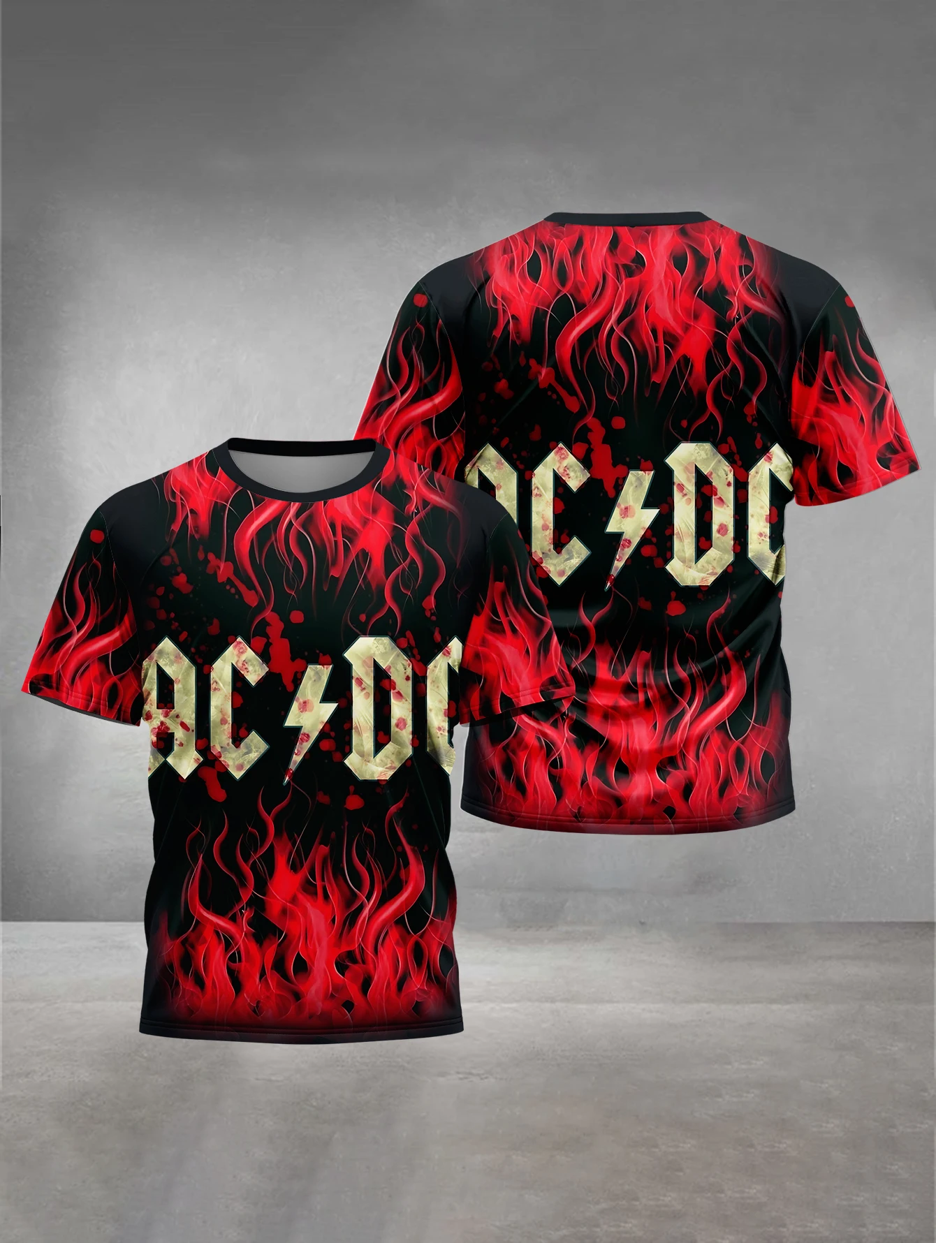 3D Print Baby Clothing 5 to 14 Years Male Outdoor Clothes for Rock Band A-ACDC Children Boy Girl Child T-Shirt Top Shirts